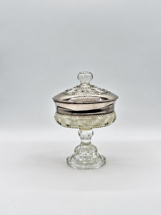 Filigree No. 7 - King's Crown Compote with Lid