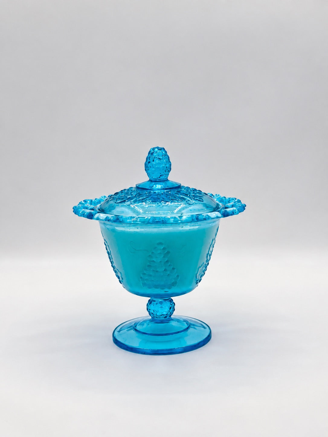 Filigree No. 19 - Harvest Grape Open Lace Pedestal Compote