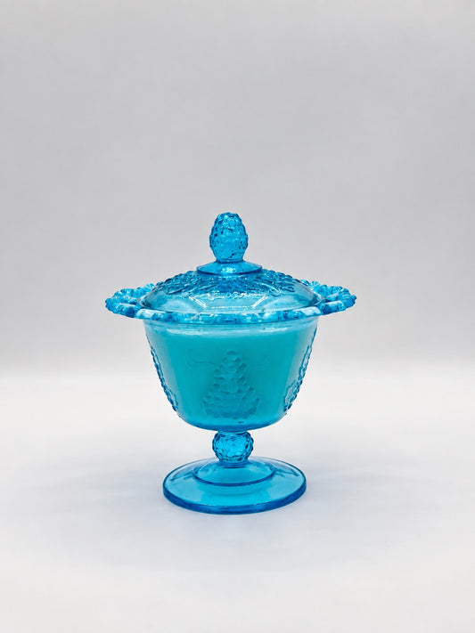 Filigree No. 19 - Harvest Grape Open Lace Pedestal Compote